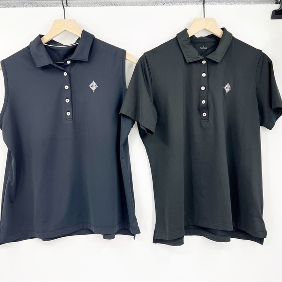 Peter Millar Tops - Bundle of 2 Women's Peter Millar Golf Polo Shirts XL Interlachen Golf Course MN